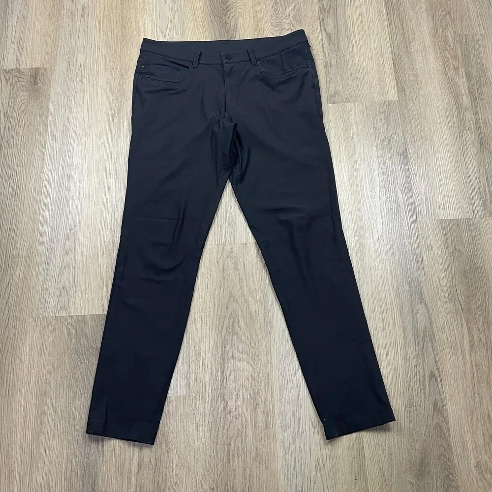 Lululemon Pants Mens 33 Black ABC 5 Pocket Slim Fit Technical Stretch Casual